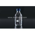 Reagent Bottle with Plastic Blue Screw Cap Clear